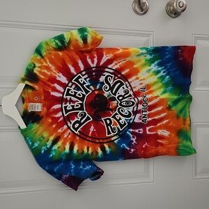 Vintage Reef Records Antioch IL Tie Dye Shirt